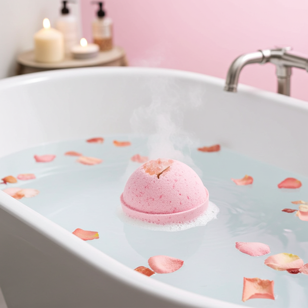 Cherry Blossom and Himalayan Salt Bath Bomb